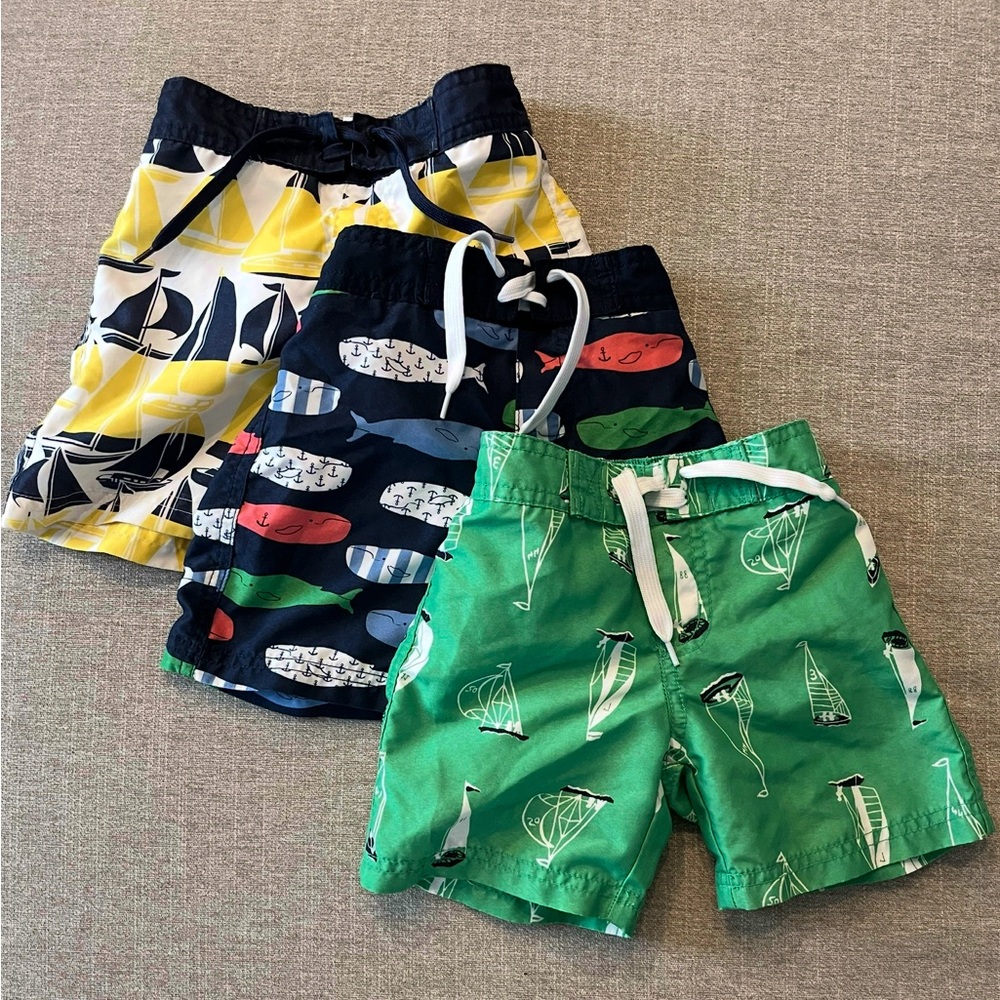 Boys Janie and Jack swim trunks